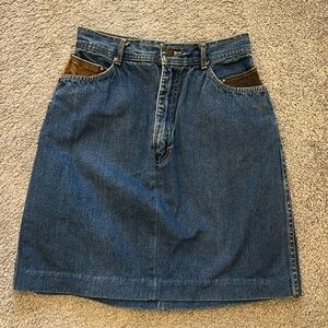 Vintage Gitano Reworked Denim Skirt